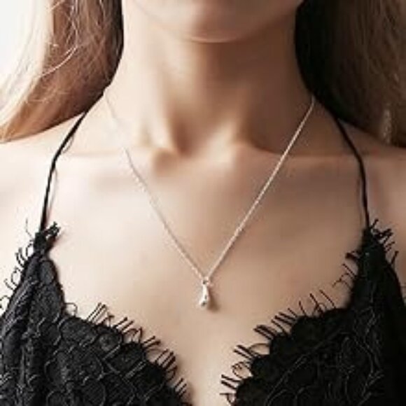 NEW 925 Sterling Silver Jewelry Set for Women Teardrop Pendant Necklace … - Picture 1 of 6